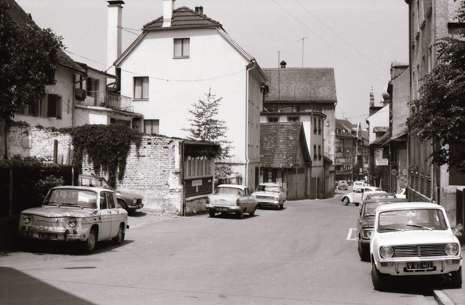 Blick in die Deuringstraße in Bregenz 1971