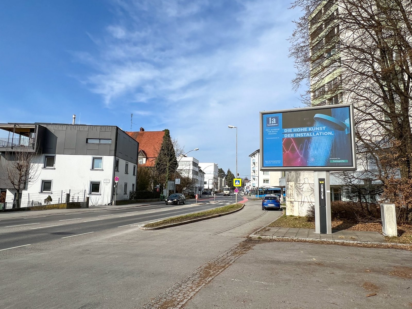Werbefläche Joka Hochhaus an der Bregenzer Ach