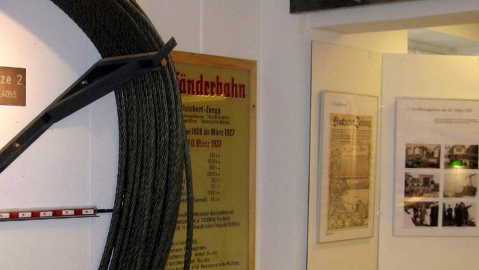 Bild vom Pfänderbahnmuseum von innen
