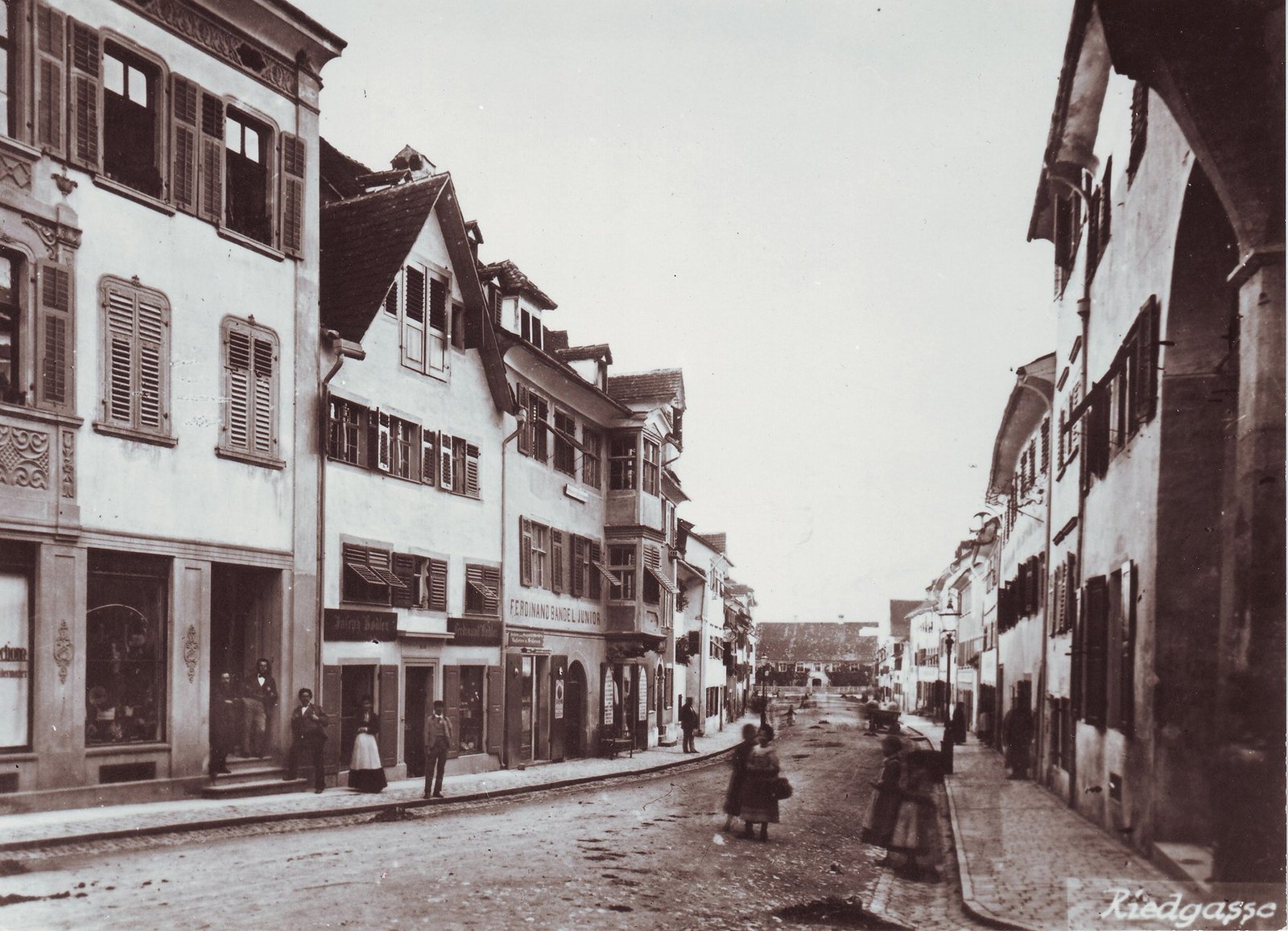 Blick in die Kaiserstraße in Bregenz 1900