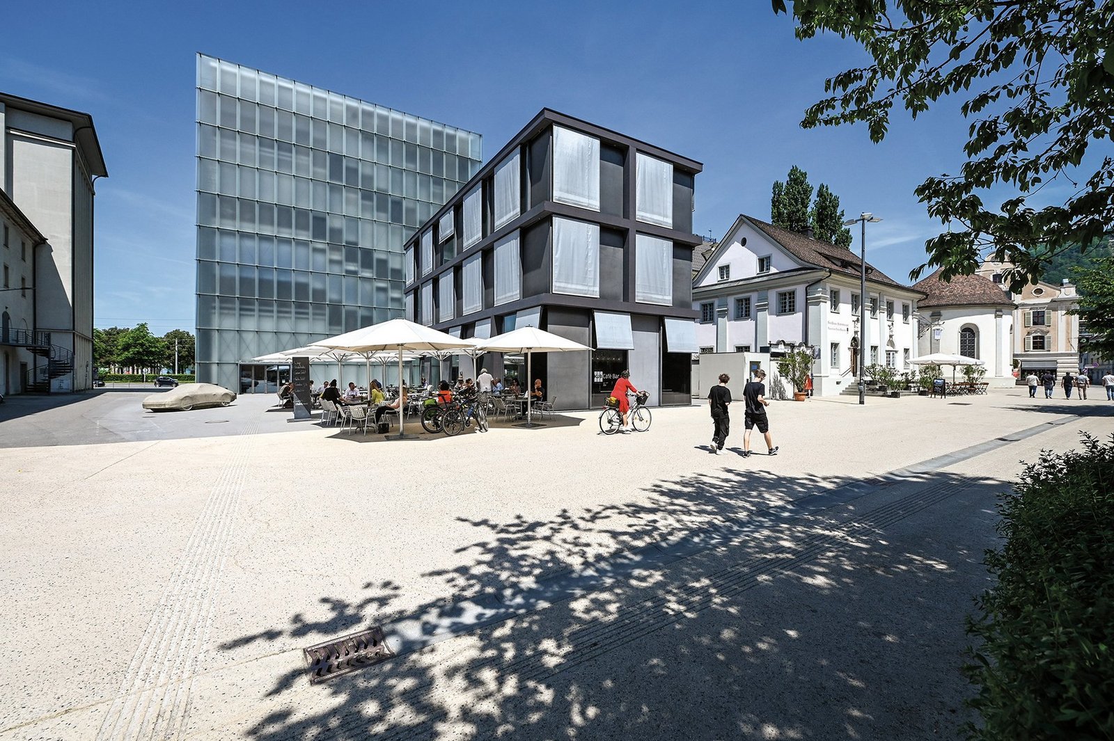 Außenansicht des Kunsthauses in Bregenz