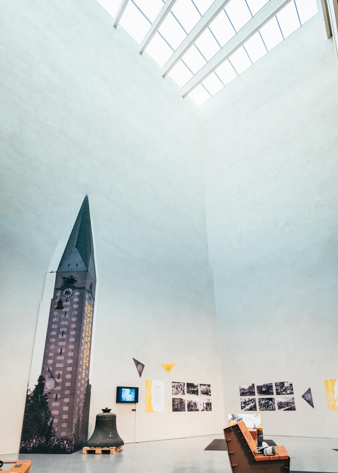 Blick in das Atrium des vorarlberg museums in Bregenz