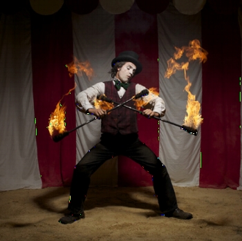 Clown Pompo - Feuershow